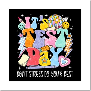 It's Star Day Don't Stress Do Your Best Teacher Testing Day Posters and Art